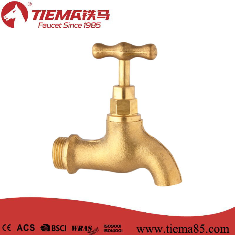 Gloden Finish Wall Mounted Tap Size: 1/2" (ZS0219A)