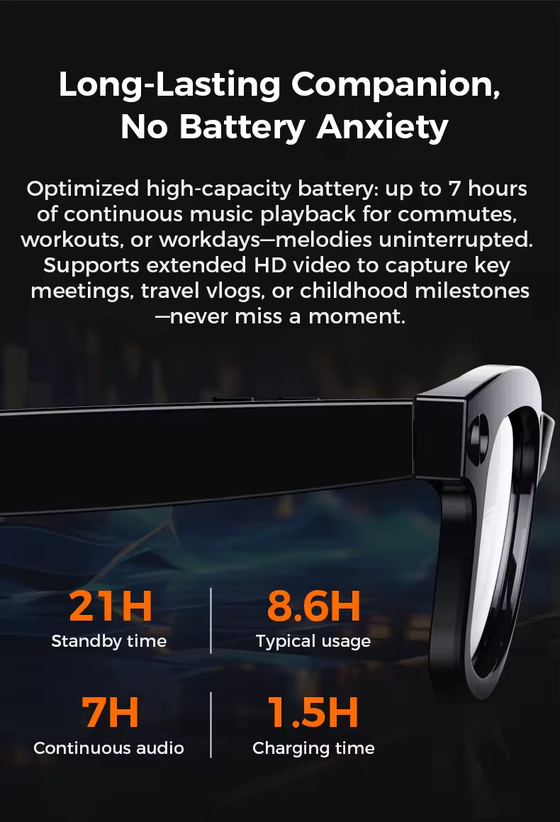 Умные очки M01 PRO с камерой 8 Мп, AI-переводом и распознаванием