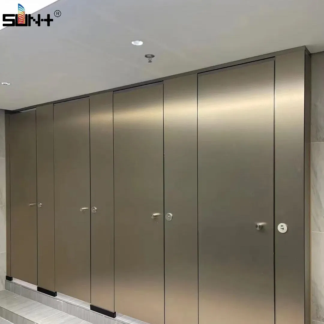 Factory 12mm Fireproof HPL Public Toilet Partition for Bathroom Hotel