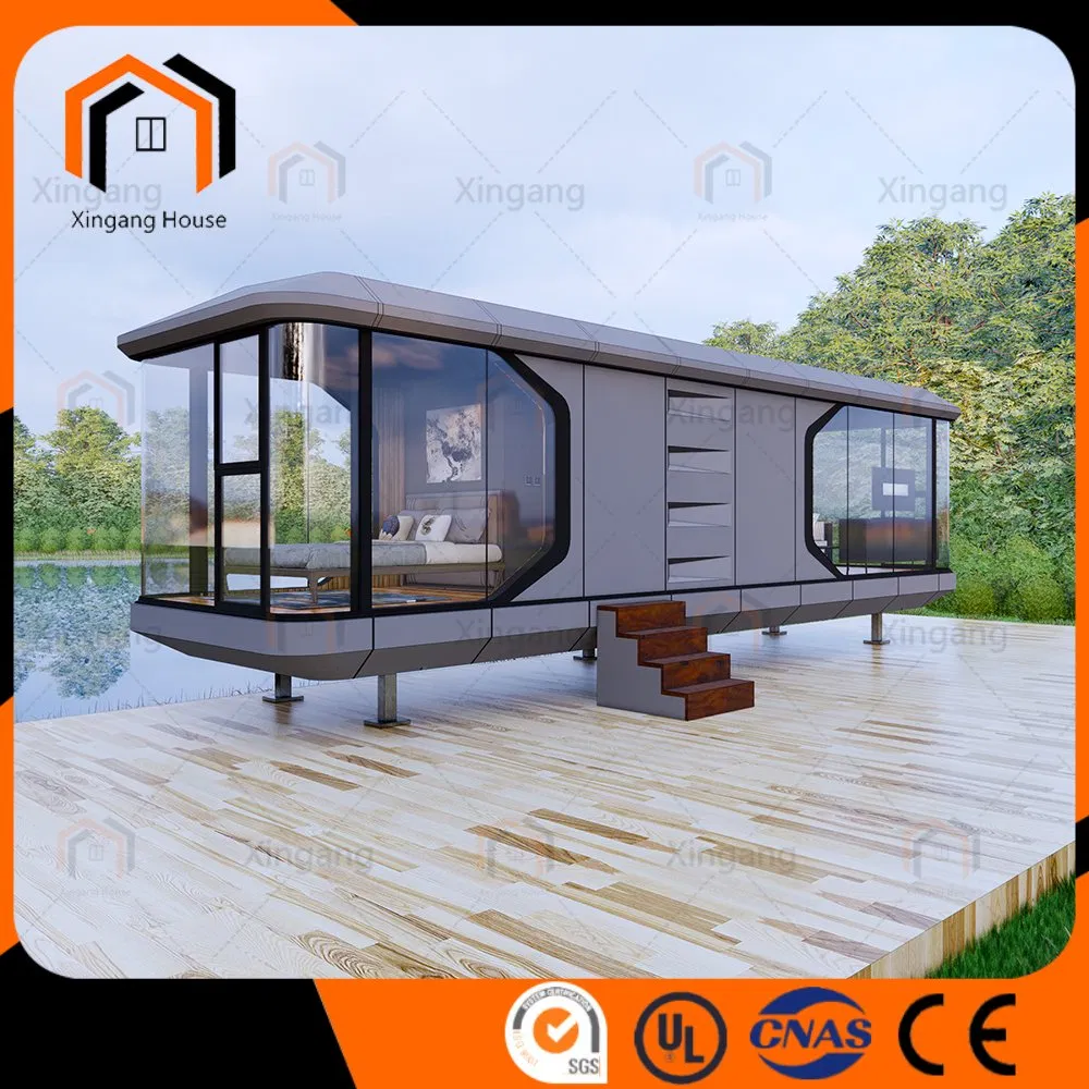 Modular Luxury Prefabricated Light Steel Aluminum Customizable Space Capsule House for Living Modular House Modular Prefabricated House Capsule House