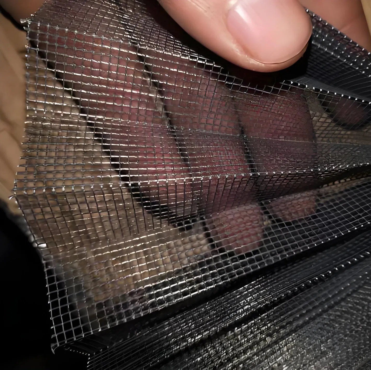 Foldable Insect-Proof Window Screen with Fiberglass Weave for Indoor