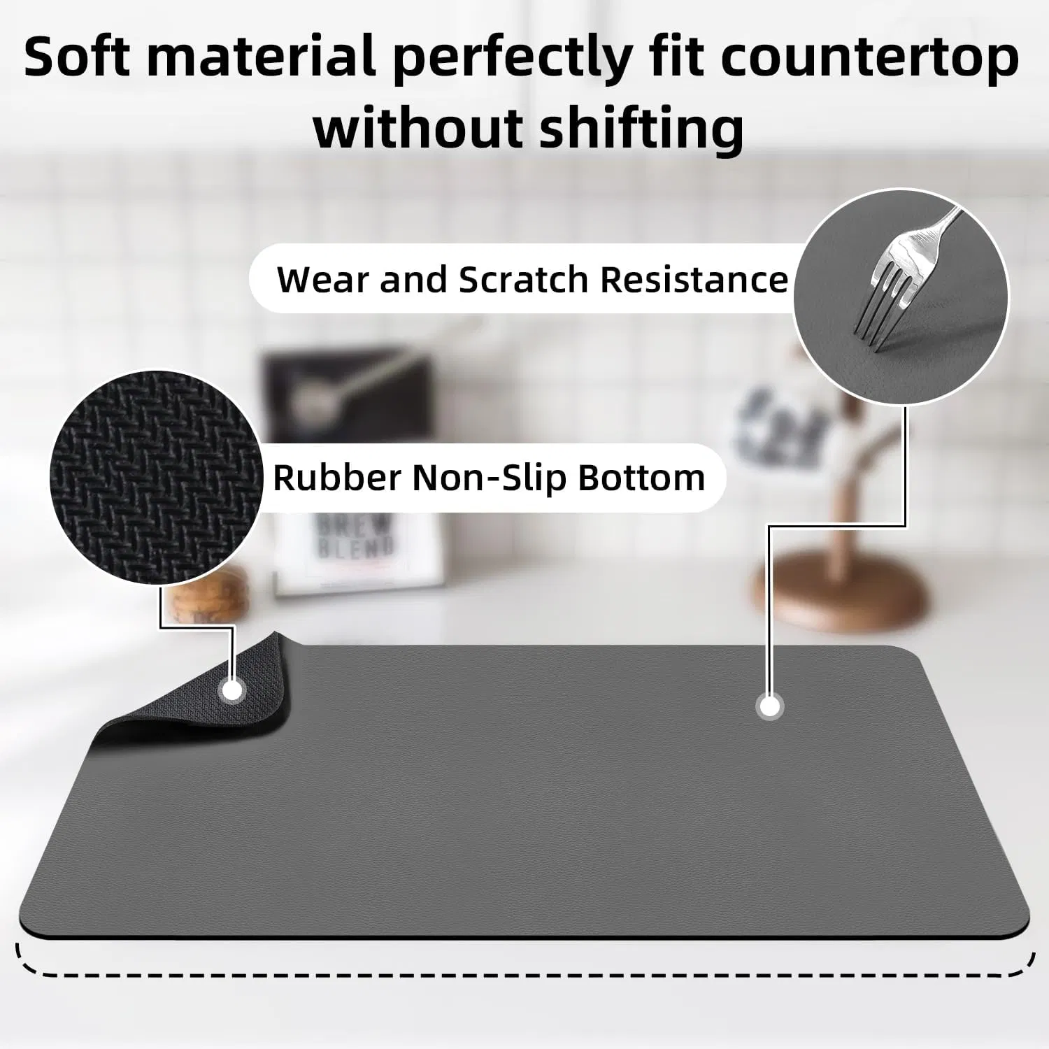 Kitchen Diatomaceous Earth Dry Mat Dish Drying Mats for Kitchen Counter