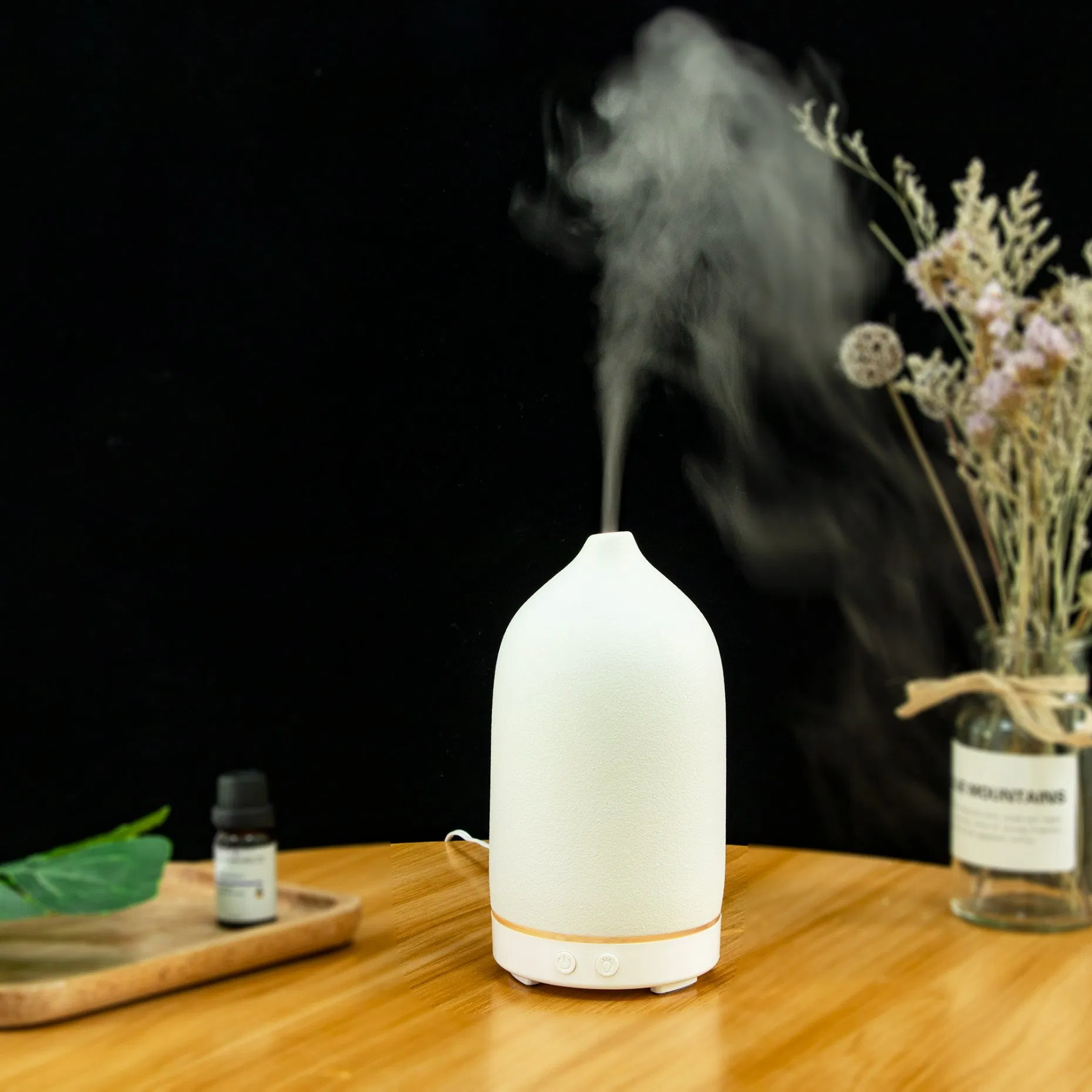 8 Colors 160ml Essential Oil Diffusers Ultrasonic Ceramic Aroma Diffuser for Home