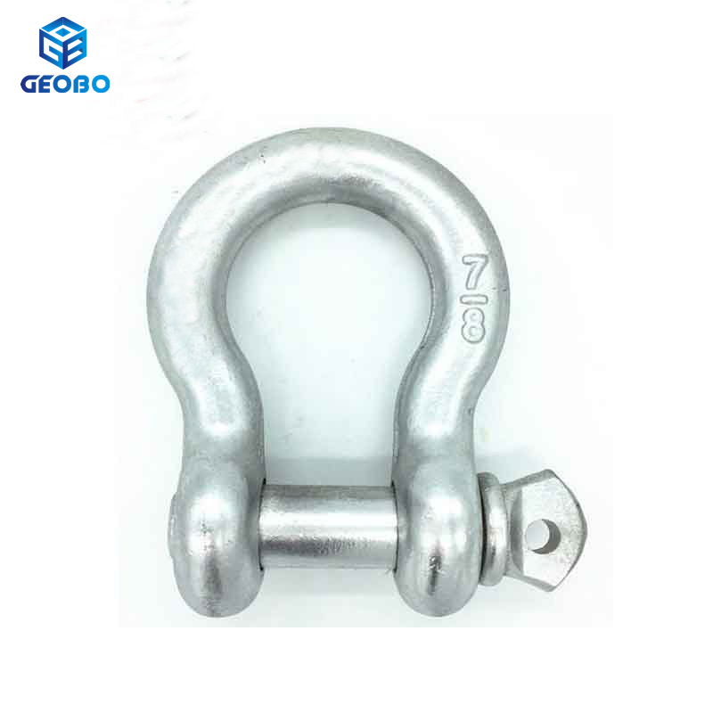Us Type Red Screw Safety Lifting Screw Pin Anchor Bow Shackle Anchors