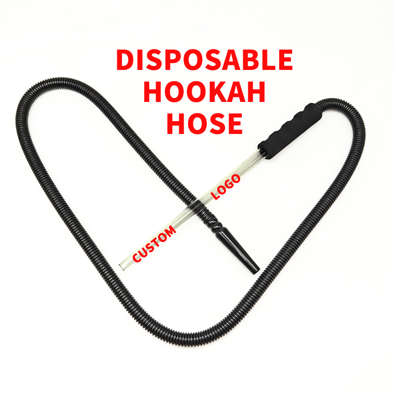 Logo Luxury Colorful Shesha Chisha Plastic Hookah Disposable Glass Pipe