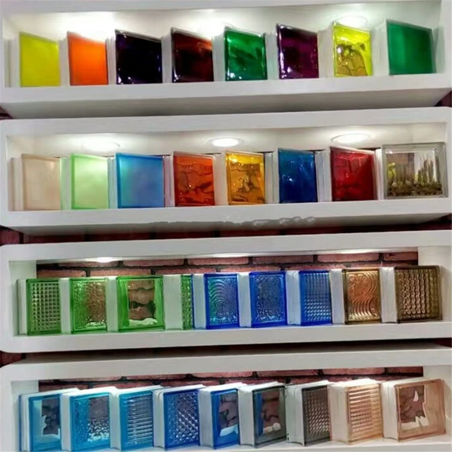 High Quality Inner Color Glass Block for Decoration