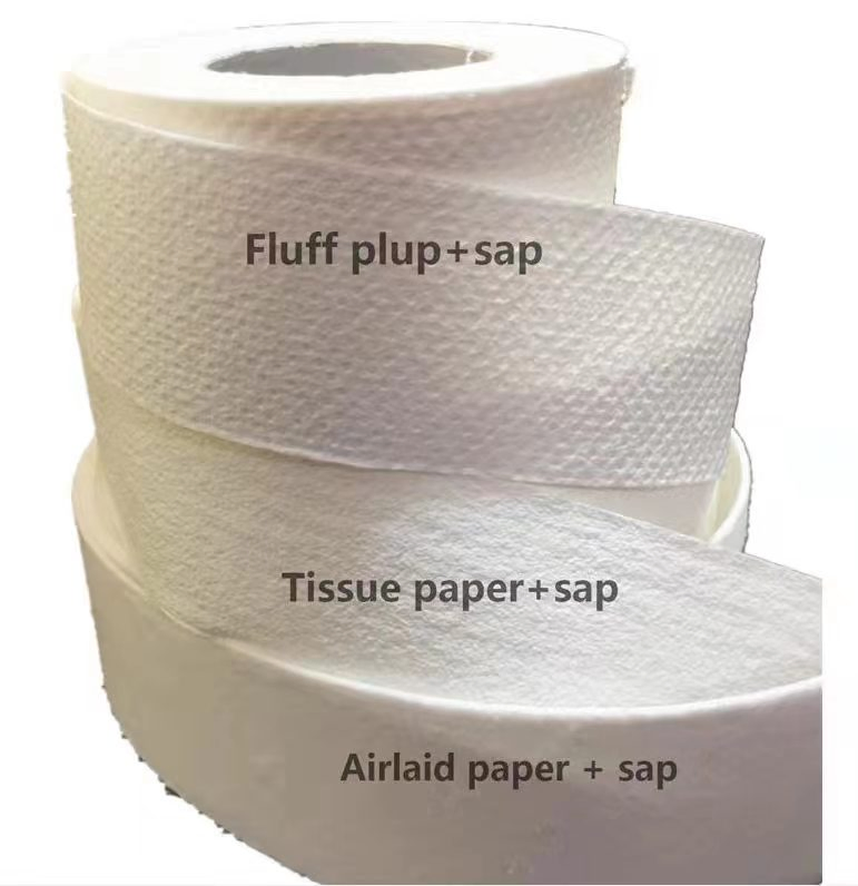 Sap Paper Super Absorbent Fluff Pulp Paper for Under Pad Sanitary Napkin