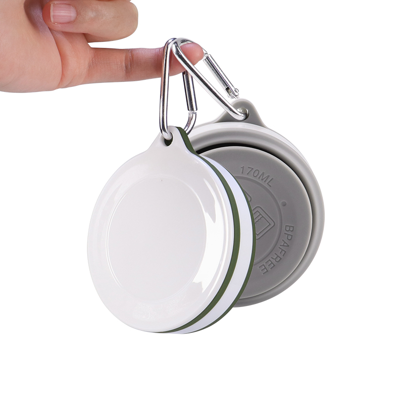 Customized BPA Free Food Grade Silicone Collapsible Pocket Size 170ml 200ml Foldable Mug Silicon Folding Cup for Water Juice Coffee Cola Tea Milk and Ice-Cream