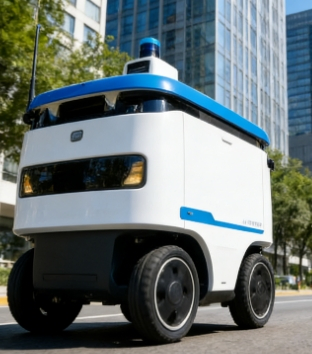 Robust Heavy Duty Catering Truck Outdoor Meal Delivery Distribution Robot