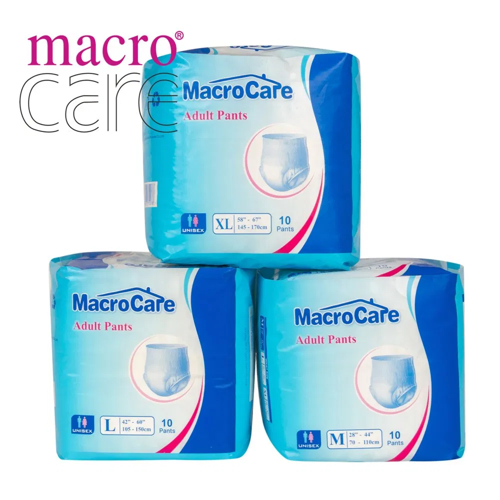 Wholesale Macrocare High Quality Incontinent Pull up Pants Adult Diaper Manufacturer