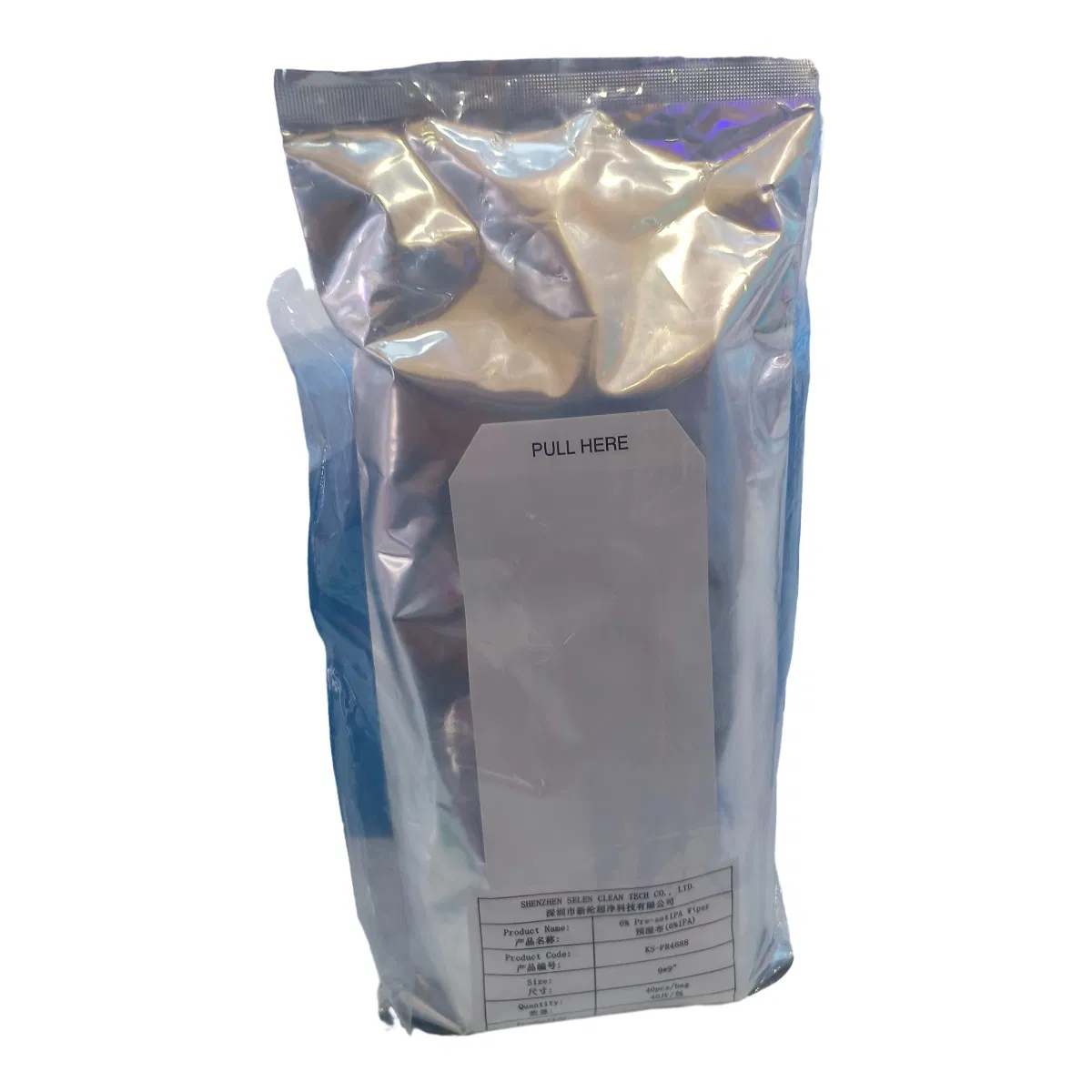 Isopropanol Ultra Pure Water Mechanical Equipment Cleaning Pre-Wet Wiper