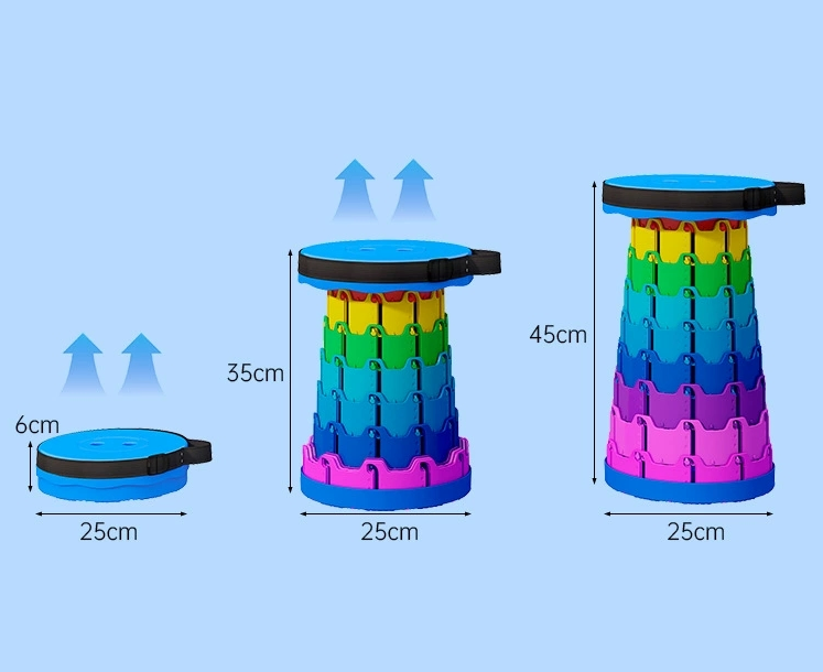 Premium Quality Portable Folding Stool for Outdoor Travel Highly Adjustable with Freedom