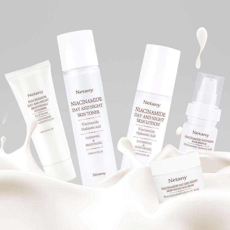 Private Label Achieve Clear Radiant Skin with Whitening Care Niacinamide Brightening Skin Care Set