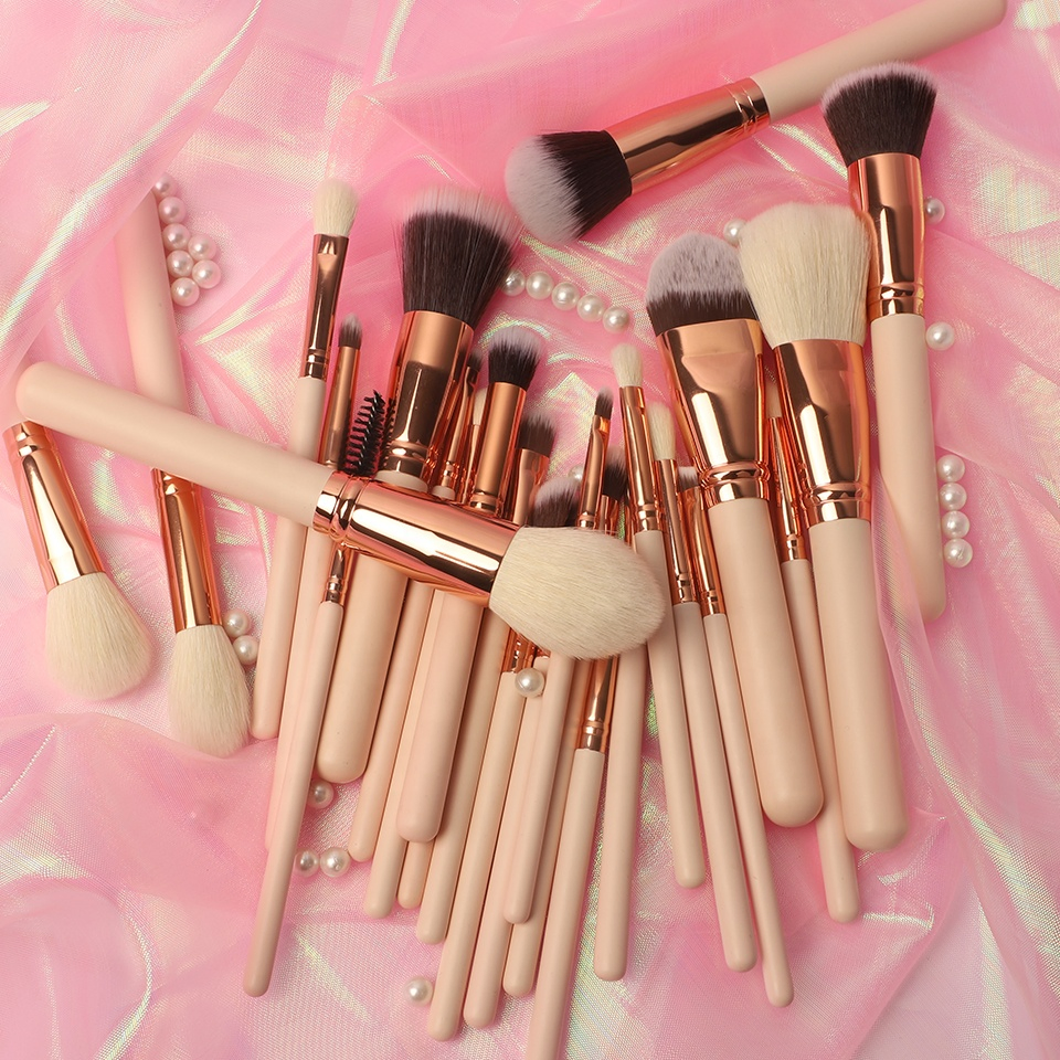Cosmetic Powder Eye Shadow Private Label Professional Wooden Manufacture Makeup Brush Set