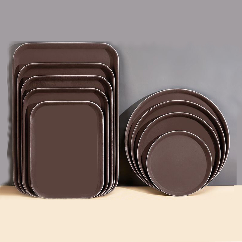 Eco-Friendly Wheat Straw Lunch Food Plates Tea Dining Picnic Tray