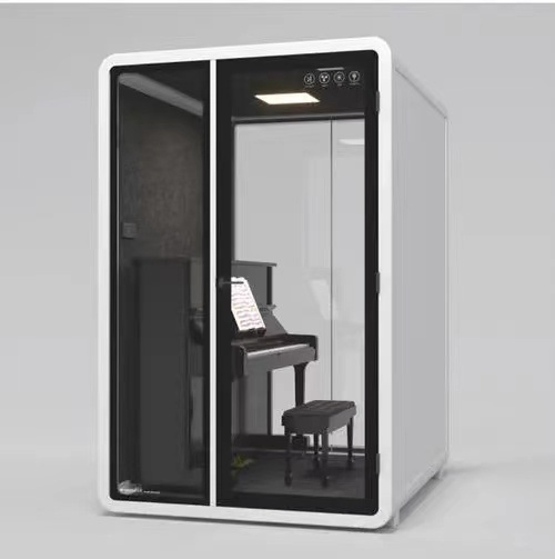Modern Design Soundproof Recording Booth for Home Office Aluminum Frame Phone Booth