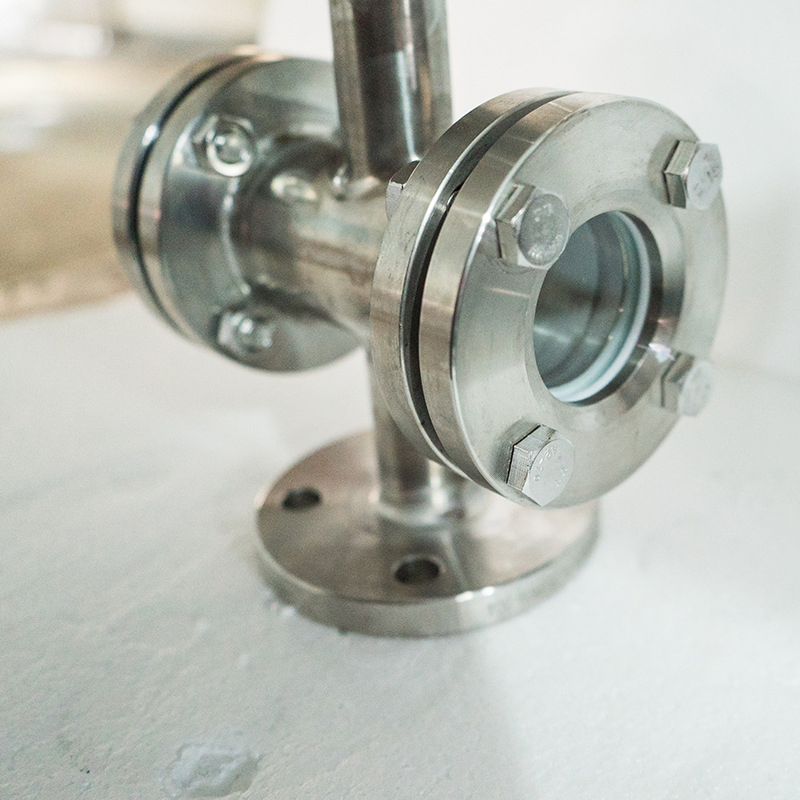 Stainless Steel PTFE-Lined Straight Sight Glass, 304 Flanged Glass Straight Sight Glass, Pipeline Sight Glass, Valve Sight Glass