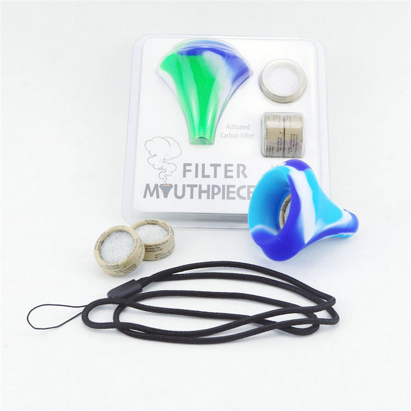Silicone Mouthpiece with Activated Carbon Filter