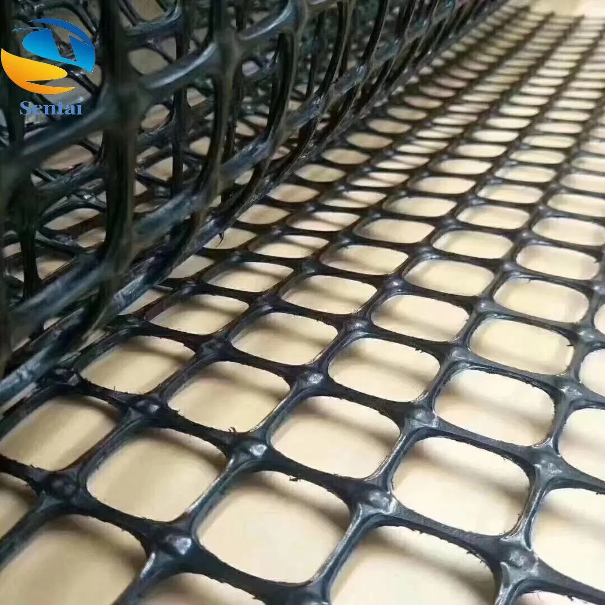 Black Asphalt Road Biaxial Plastic Geogrid for High-Quality Reinforcement Earthwork with MSDS