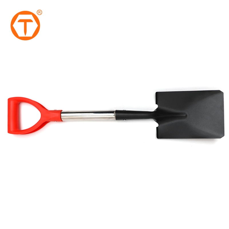 Outdoor Stainless Steel Handle Metal Spade Square Mouth Blade Metal Gardening Shovel for Yard Work
