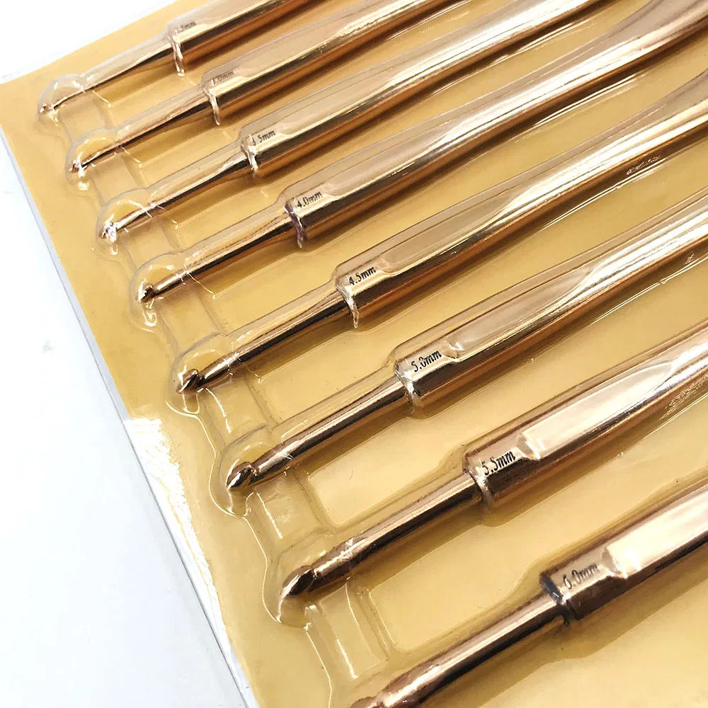 Wholesale Aluminum Handle Knitting Needle 2mm-6mm Durable Crochet Needle Hook