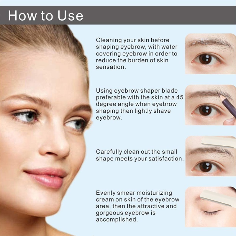 New Arrival Beauty Fashion Eyebrow Shaping Kit Smooth Skin Facial Care Professional Make up Eyebrow Trimming Tool
