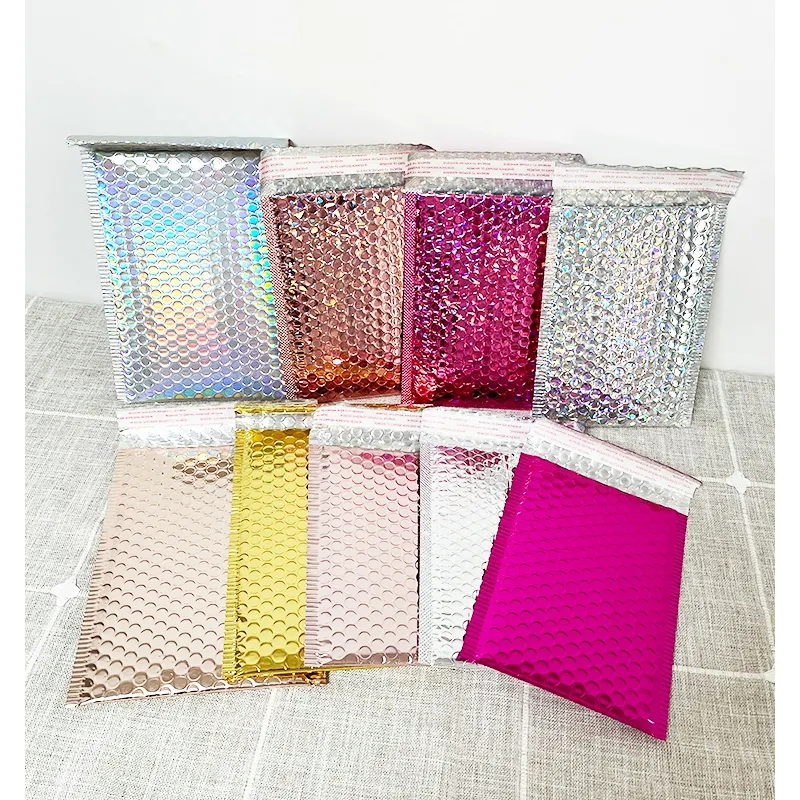 Colorful Aluminized Film Composite Bubbles Courier Mailer for Wrapping