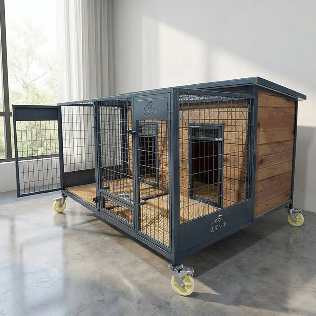 Weatherproof Solid Wood Dog House for Exclusive Outdoor Spaces