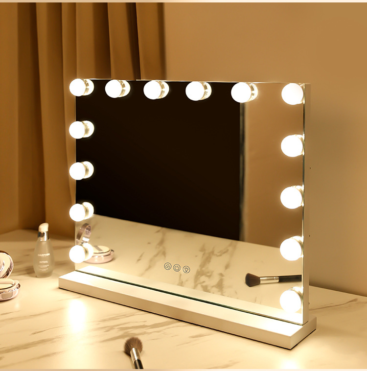 Hollywood Makeup Decoration Super Bright LED Lights Desktop Vanity Mirror
