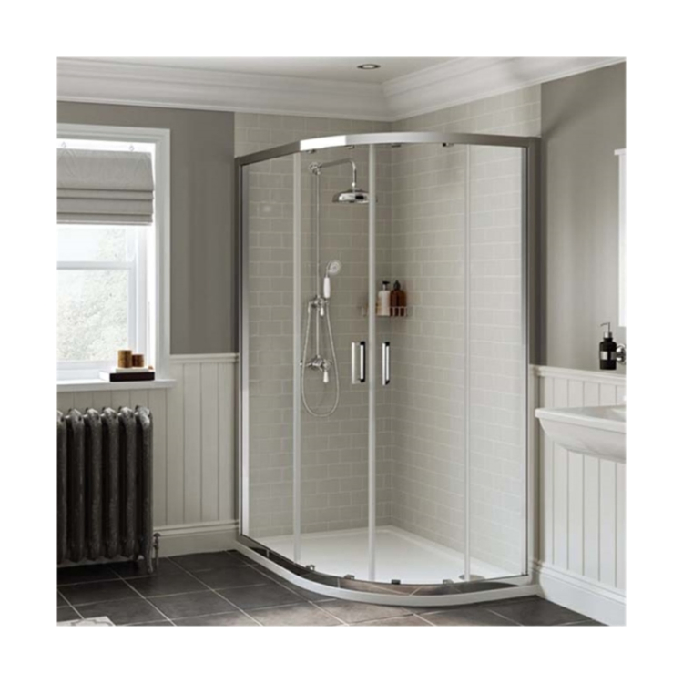 Bathroom Shower Room Frosted Glass Enclosure Swing Door
