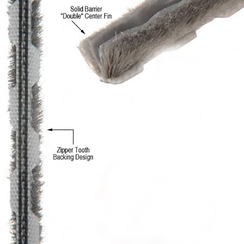 Zipper Weatherstrip Sliding Sash Window Door Tape Pile Draught Excluder Weather Strip