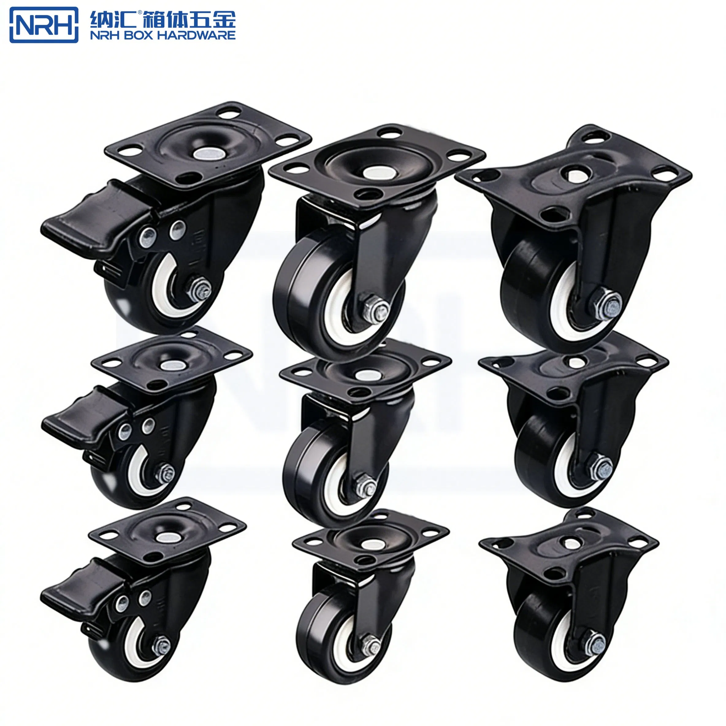 Nrh 9201 Plate Swivel Caster for DIY Projects Universal Mounting SGS Standard