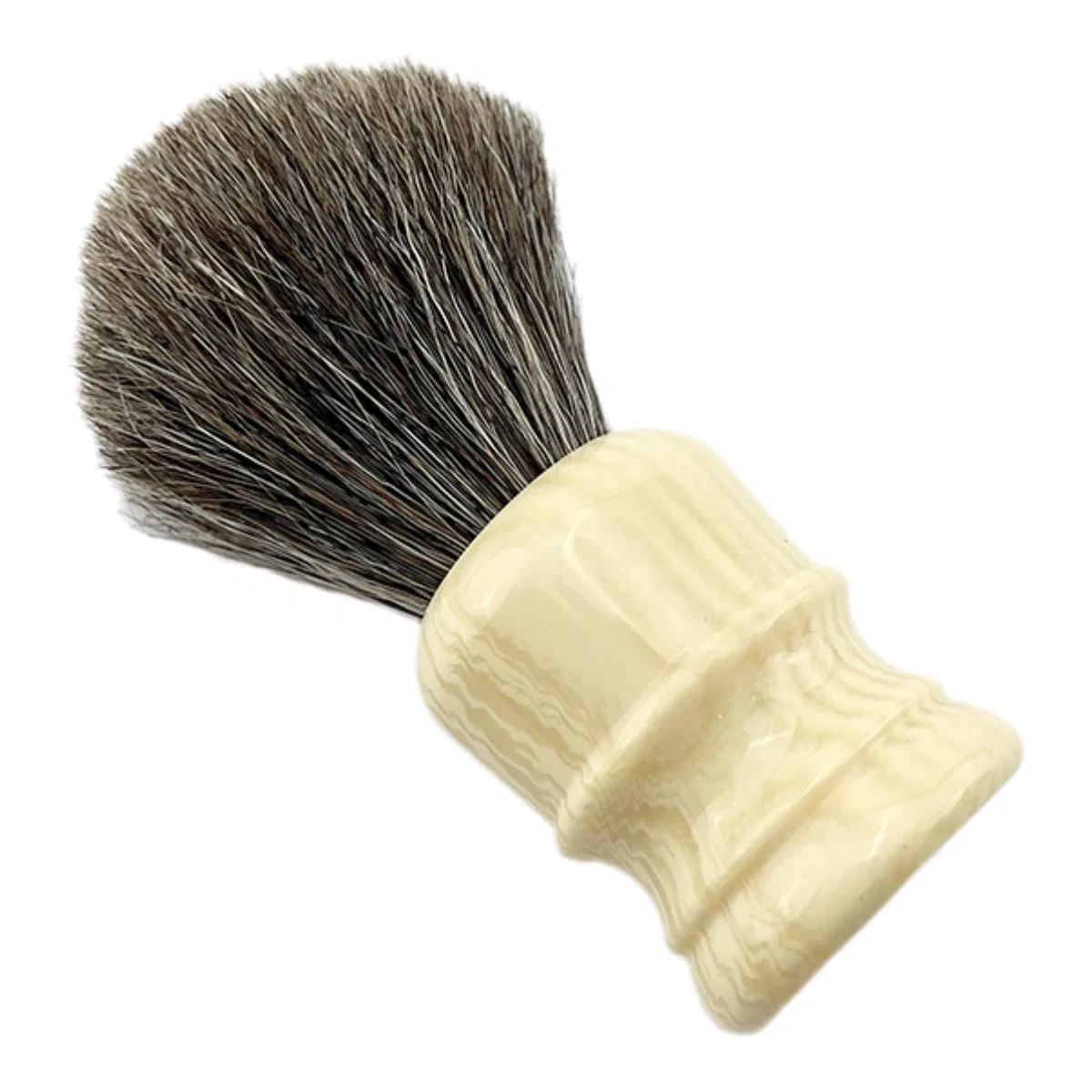 Professional Hair Salon Tool Natural Wood Handle Shaving Beard Brush for Barber Use