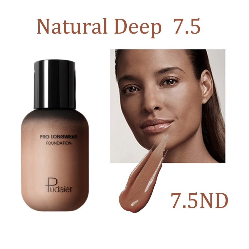 Yl02 Matte Dark Skin Liquid Foundation Wheat Color Bronzer European and American Makeup Tanning Liquid Foundation