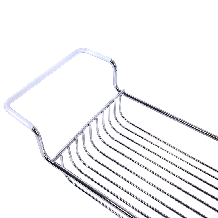 Stainless Steel Bathtub Rack Bathroom Accessories Luxury Extension Bathtub Caddy SPA Tray Table Bathtub Tray