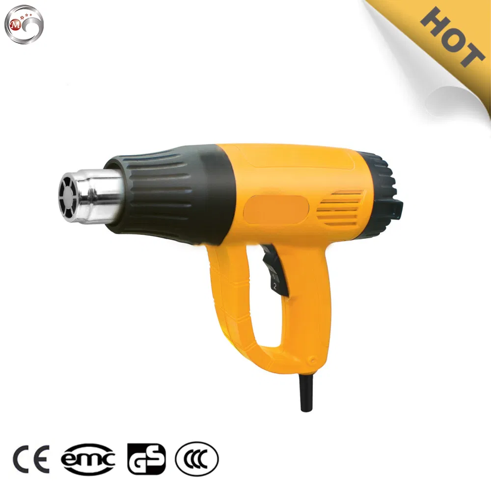 12.5 AMP Dual-Temperature Heat Gun Kit with High and Low Settingsyellow and Black