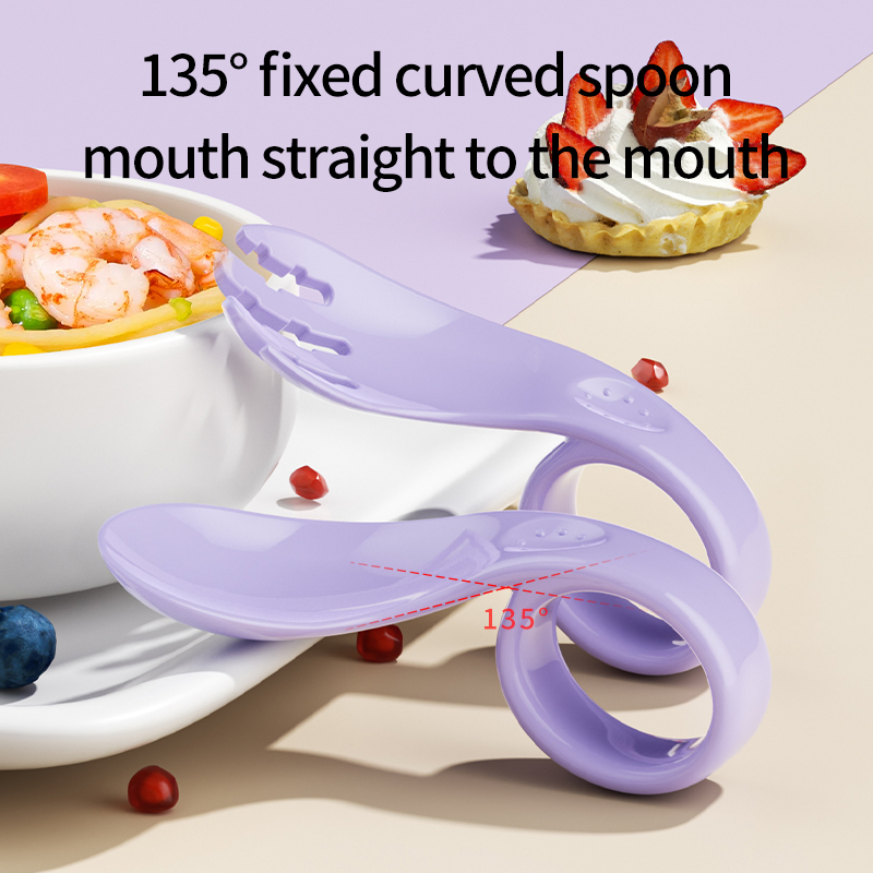 Non-Toxic Silicone Spork for Safe Eating by Kids