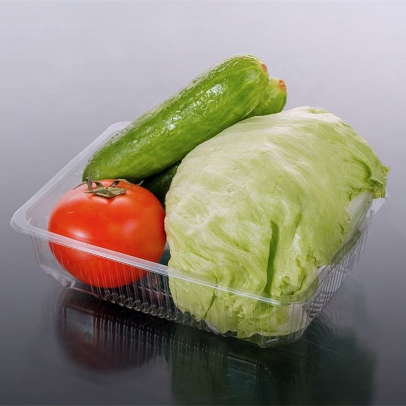 Disposable Clear Plastic Tray for Supermarket Fruit and Vegetable Fresh Food Packaging