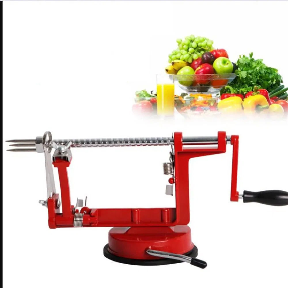 Manual Multifunction Apple Peeler Slicer Corer with Removable Blade and Protector Rustproof Stainless Steel for Orchard Harvest Baking Pie Tart Wbb10119