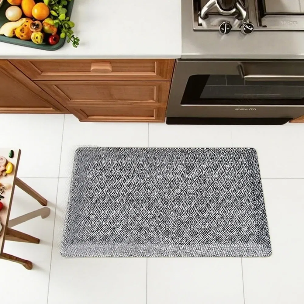 High-Density Weaving Commercial Kitchen Rug Home Kitchen Restaurant PVC Place Mat