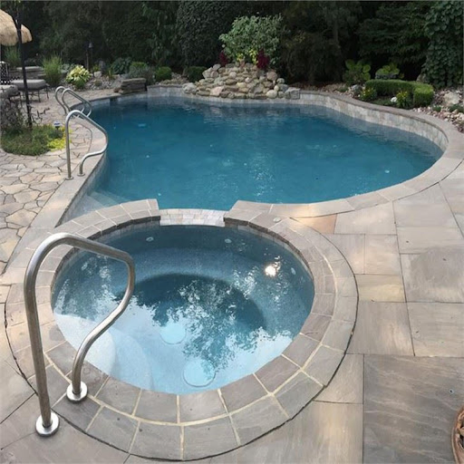 Grey Granite Swimming Pool Edge Bullnose Coping Tile