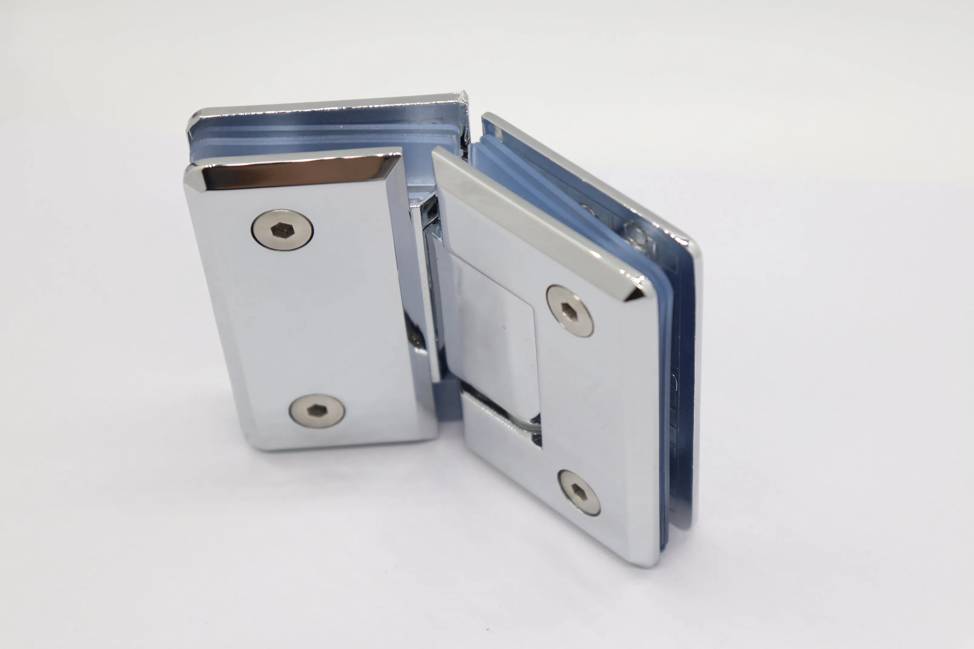 Durable Square Stained Glass Shower Door Hinge for Elegant Spaces