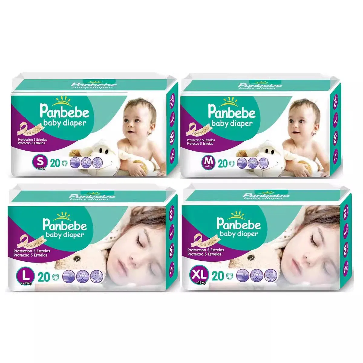 Absorption Cotton Soft Breathable Disposable Baby Diapers Pants Pull up Wholesale