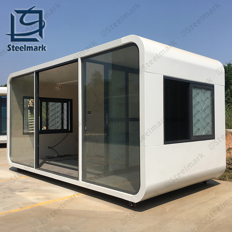 Prefabricated Building Modular Office Pod Steel Structure Prefab Homes Movable Modular Container Home Garden Pod Apple Cabin