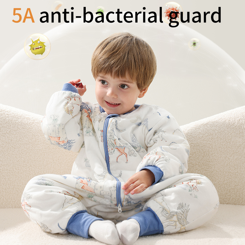 Safe Fabric Cotton Warm 3.5tog Toddler Sleeping Bags Anti-Bacterial Baby Sleep Sack