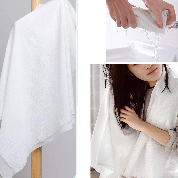 Premium Disposable White Bath Towels for Travel and Hotels