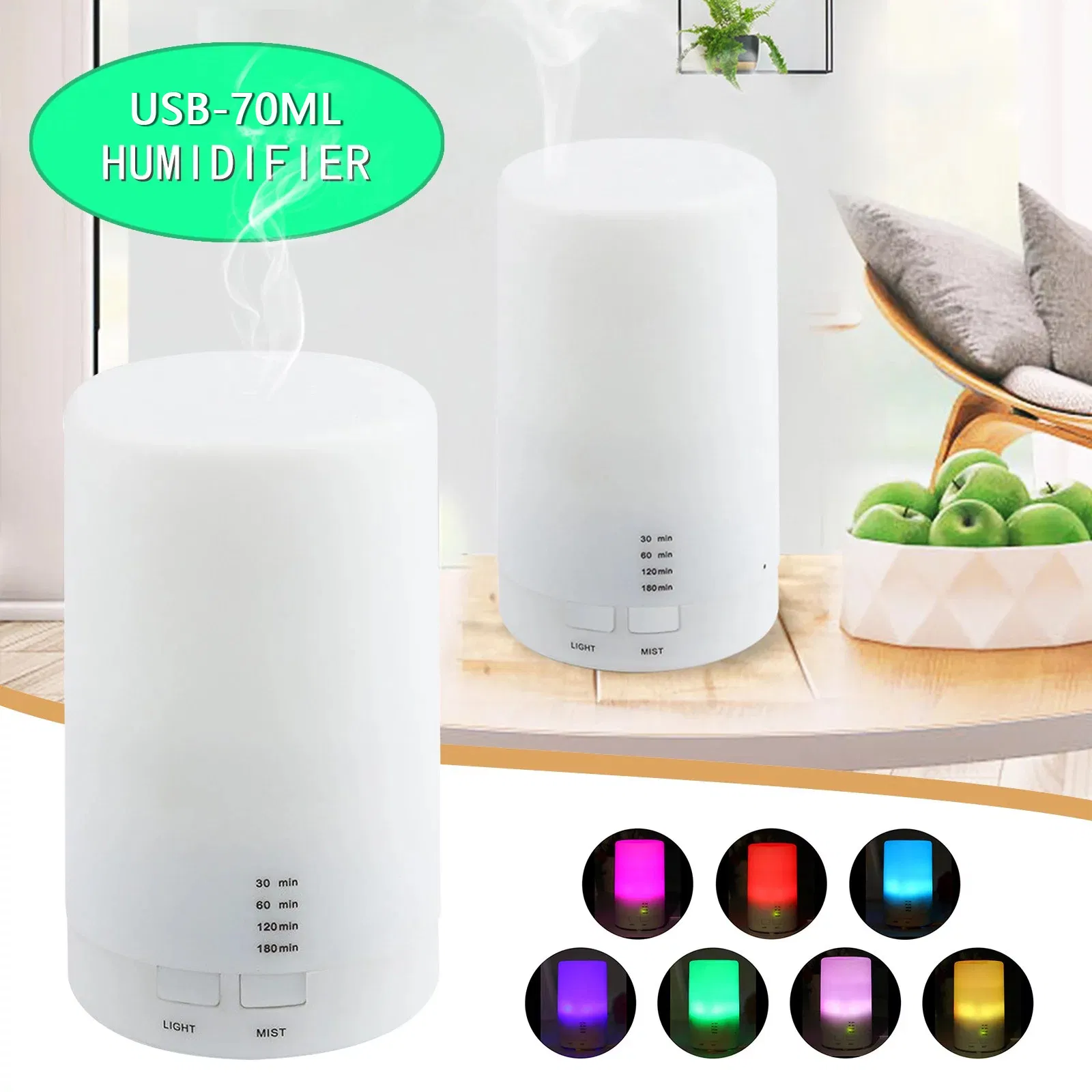 Ultrasonic Aromatherapy Machine USB Desk Top