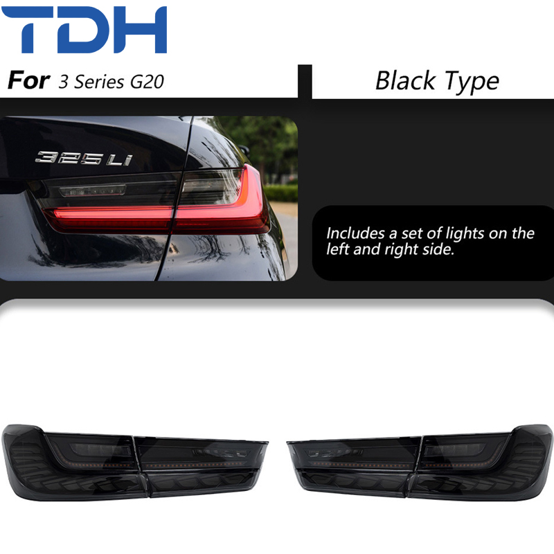 Светодиодные фонари задние Dragon Scale для BMW 3 серии G20 G28 2019-2022