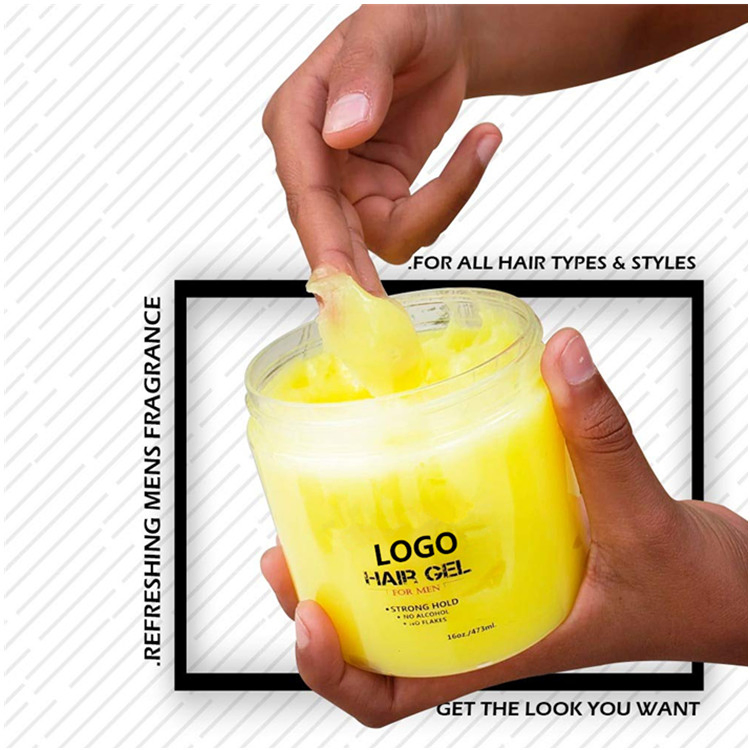 Private Custom High Quality Mens Strong Hold Hair Styling Gel