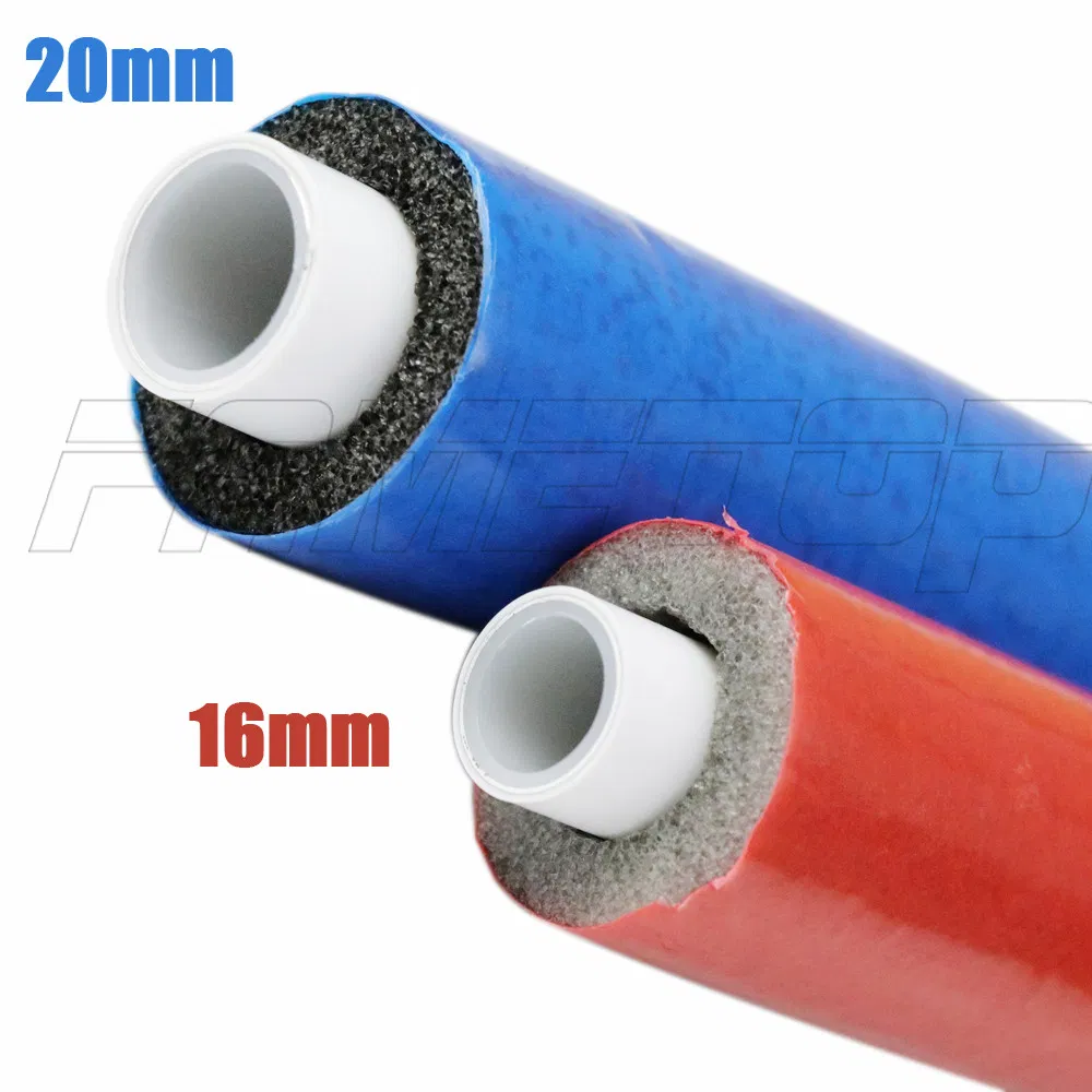 Insulated Pex-Al-Pex Multilayer Pipe with Red or Blue Color
